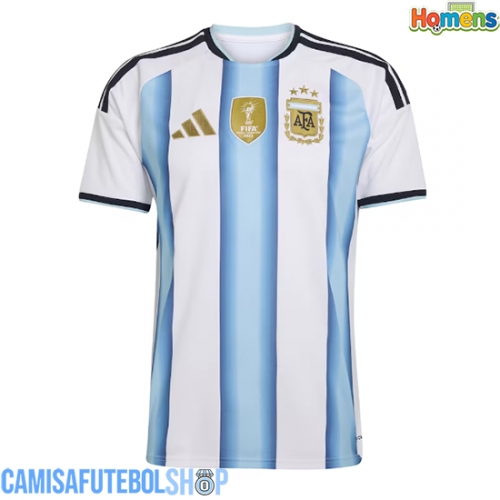 Camisa de time de futebol Argentina Replicas 1º Equipamento Mundo 2026 Manga Curta